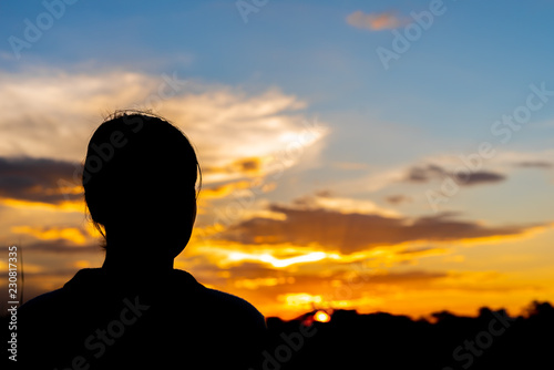 Lonely sad woman