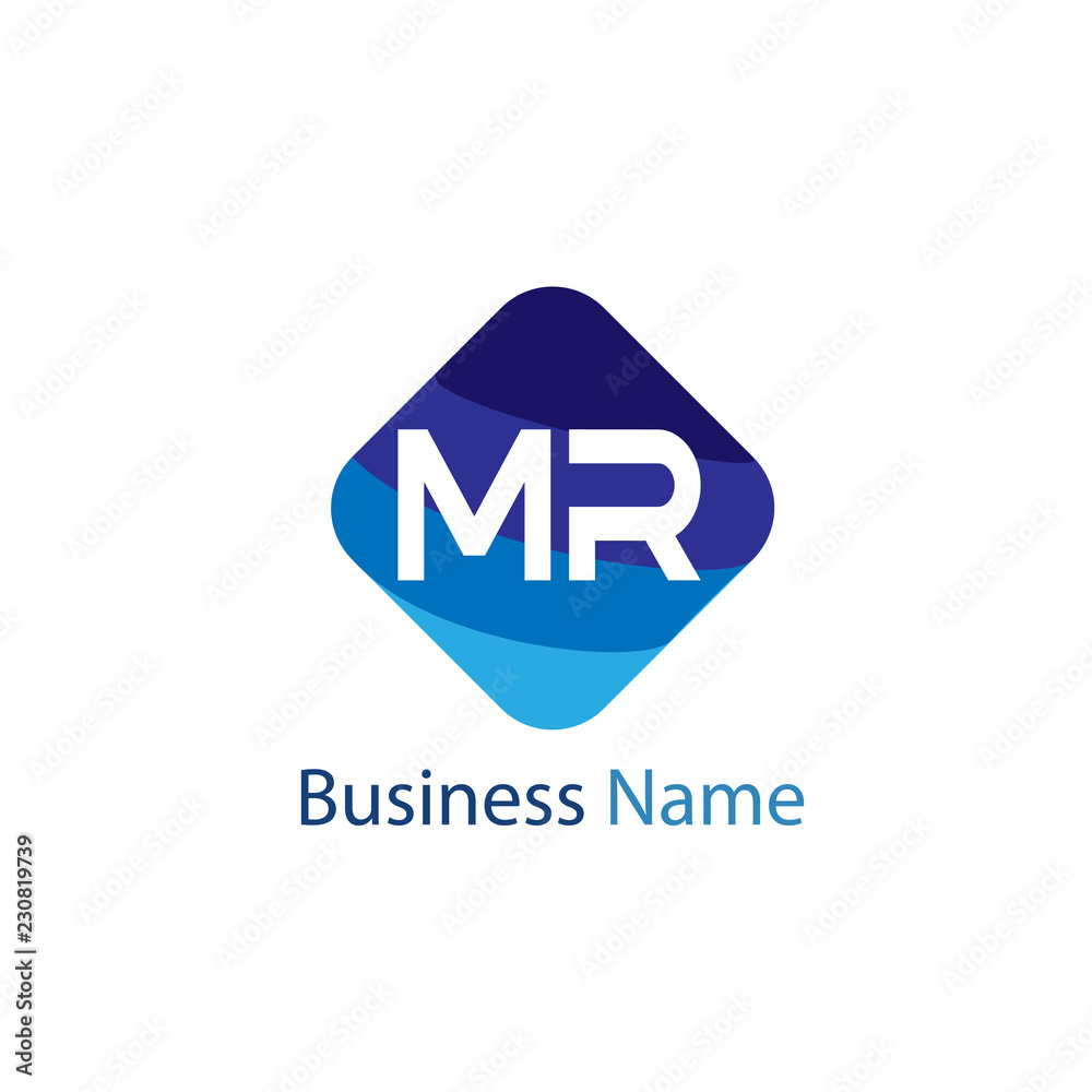 Initial Letter MR Logo Template Design Initial Letter MR Logo Template Design
