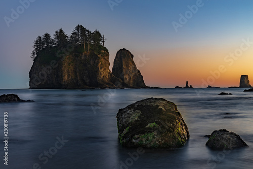 Sea Stacks at La Push. Shot at Second Beach near La Push, Washington.