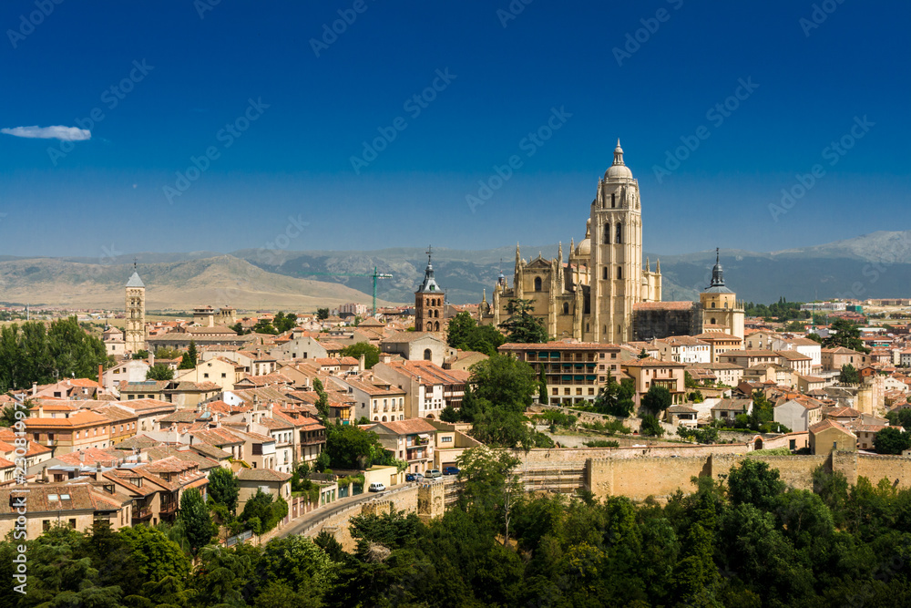 The Segovia Cathedral in Castile and Leon, Spain