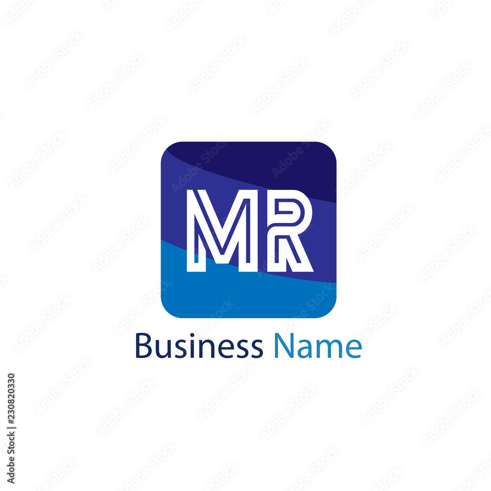 Initial Letter MR Logo Template Design Initial Letter MR Logo Template Design