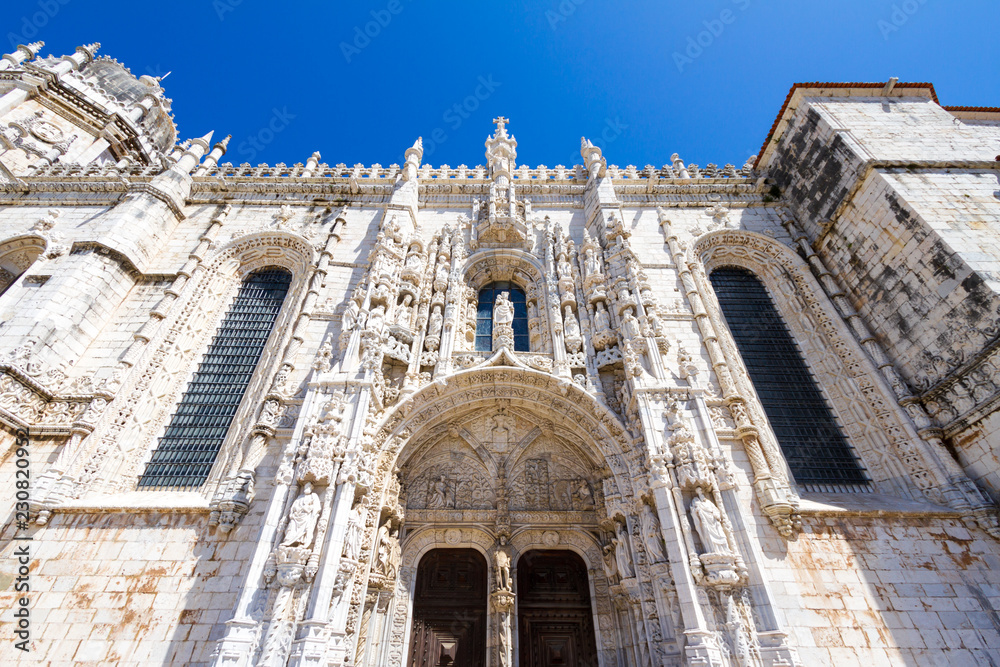 The Jeronimos Monastery (1465) in Lisbon, Portugal