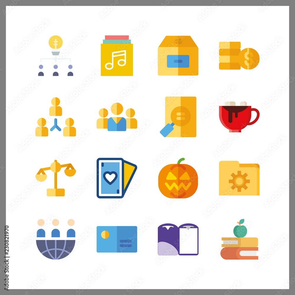 stack icons set. stock, chance, concept and office graphic works stack icons set. stock, chance, concept and office graphic works
