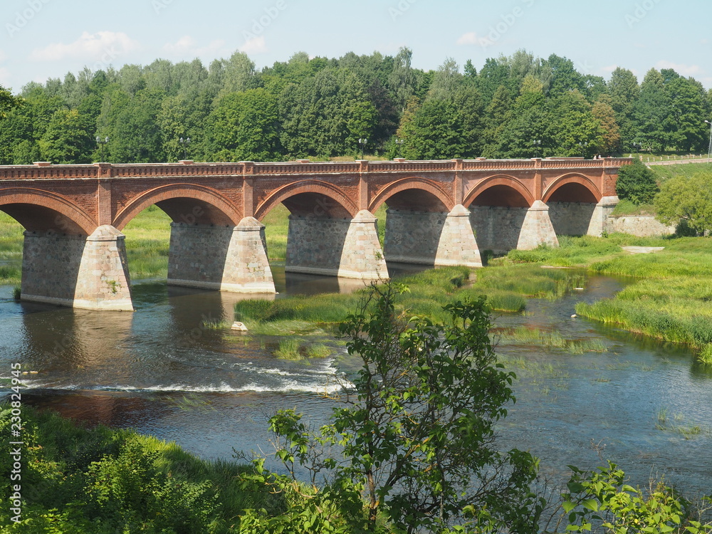 Kuldiga, längste Backsteinbrücke Europas