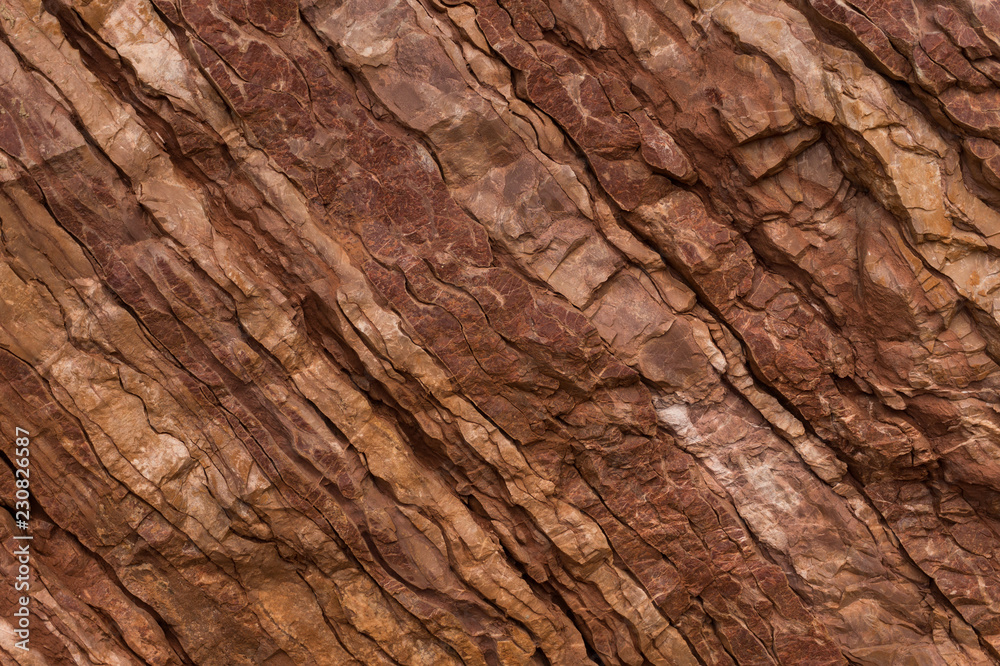 Stone texture of red and brown colors