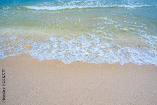 Fototapeta Naklejka Na Ścianę i Meble -  Sand beach and wave background