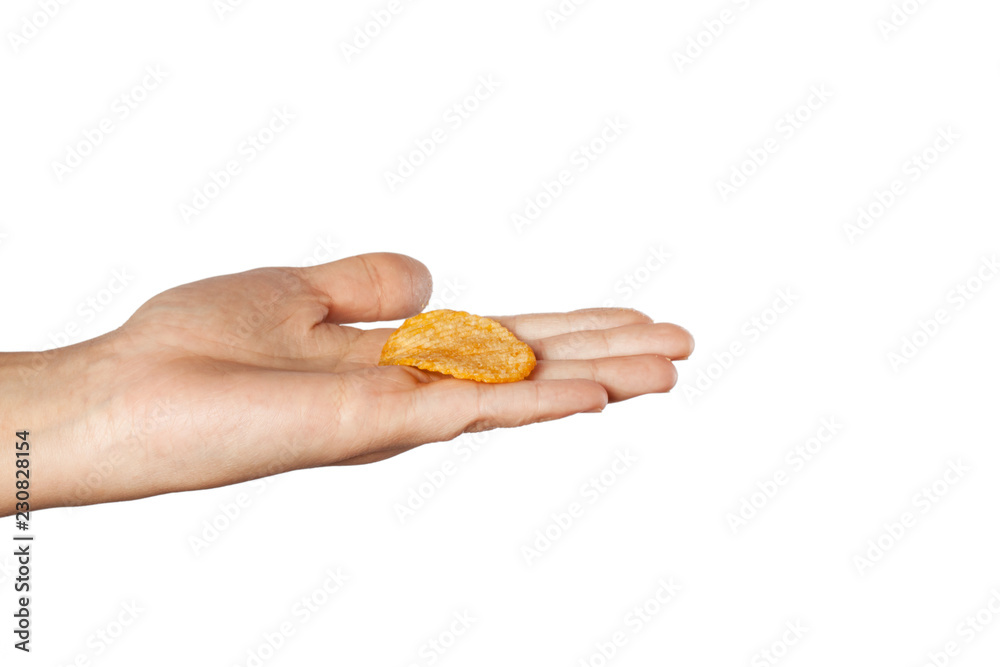 potato chips isolated on white background potato chips isolated on white background