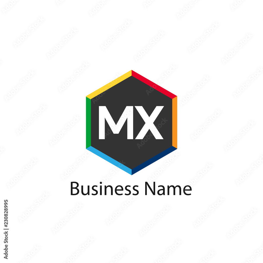 Initial Letter MX Logo Template Design Initial Letter MX Logo Template Design