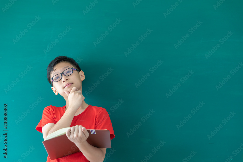 students read the article in front classroom