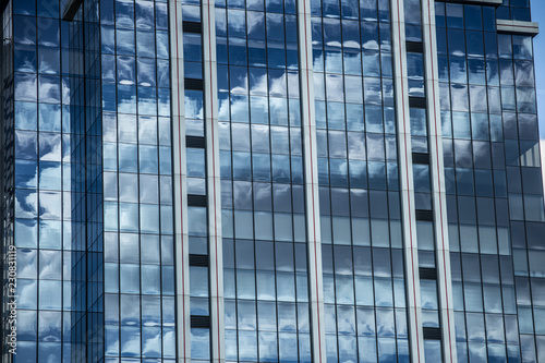 Dettail of a glass building australian architecture
