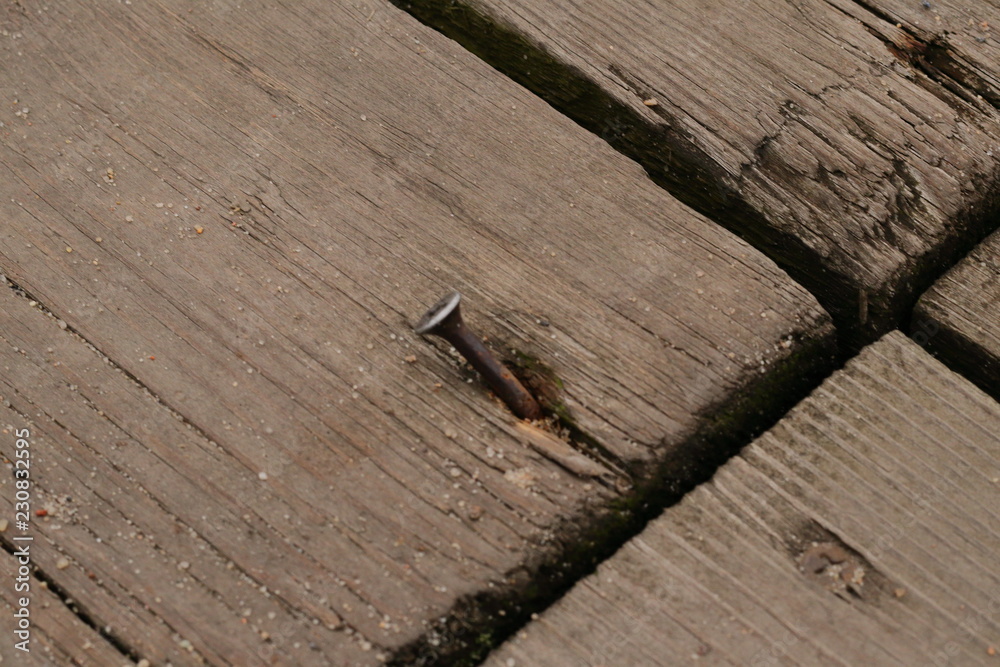 Obraz premium Nail in the plank