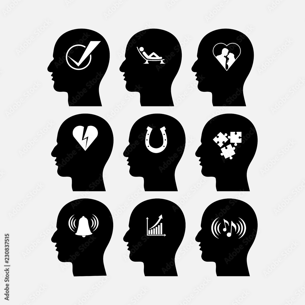 icons man s thoughts, desires, relaxation icons man s thoughts, desires, relaxation