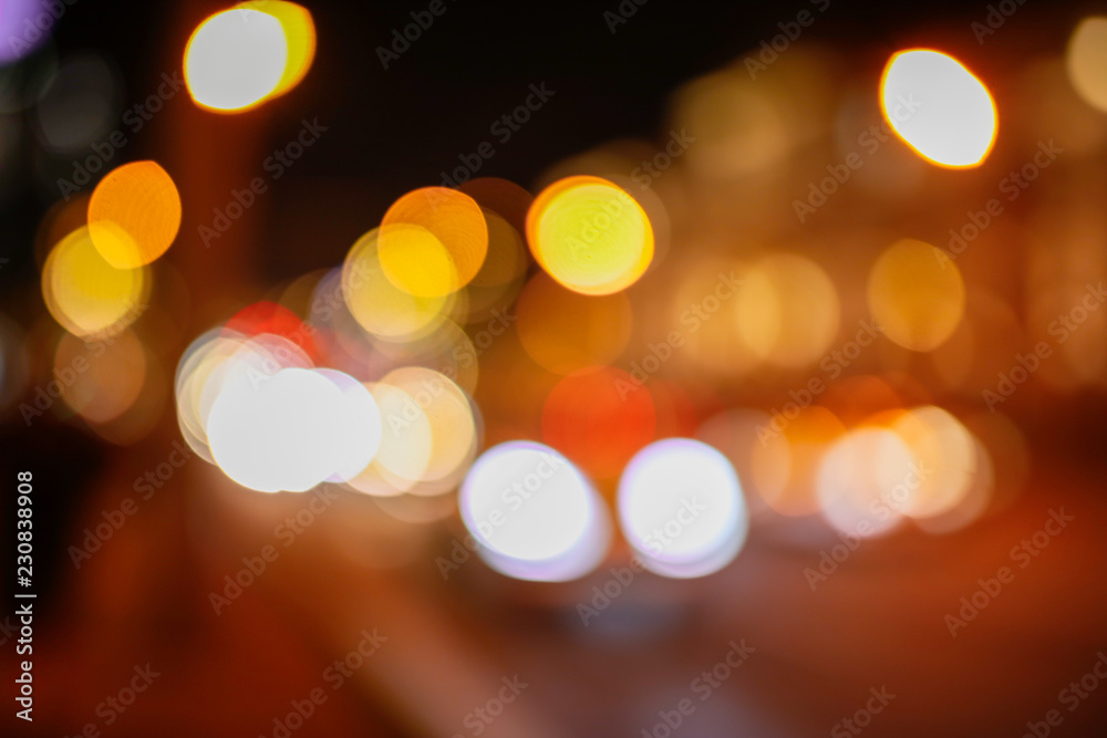 Bokeh city at night as an abstract background Bokeh city at night as an abstract background