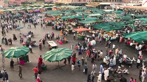 Wallpaper Mural Timelapse footage of Jemaa el-Fnaa Square Torontodigital.ca