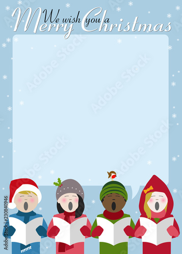 carol singing poster