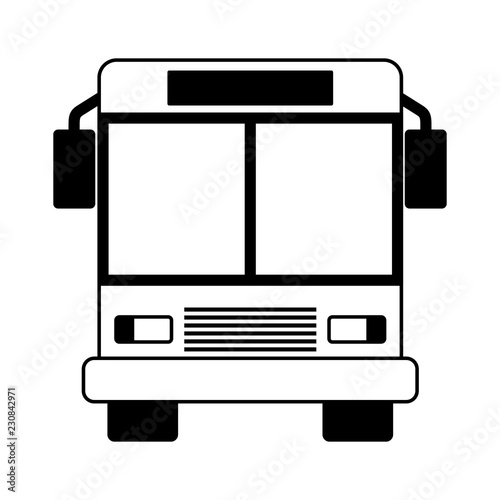 autobus transport on white background