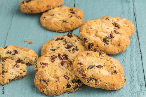 Chewy cranberry,nuts,raisins cookies