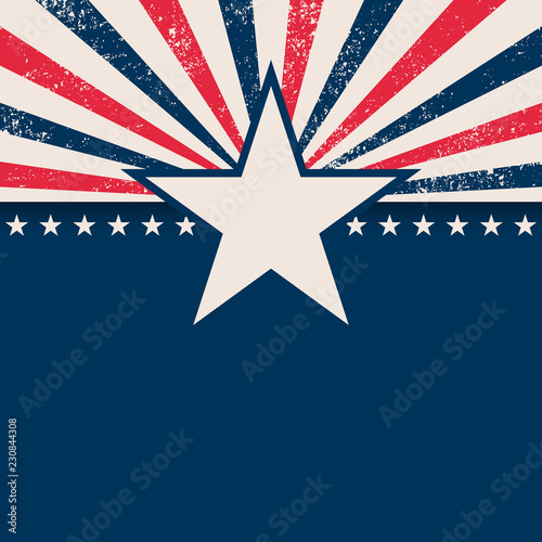 Usa star rays background