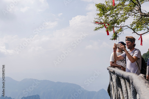 tourist in Yongding, Zhangjiajie, china