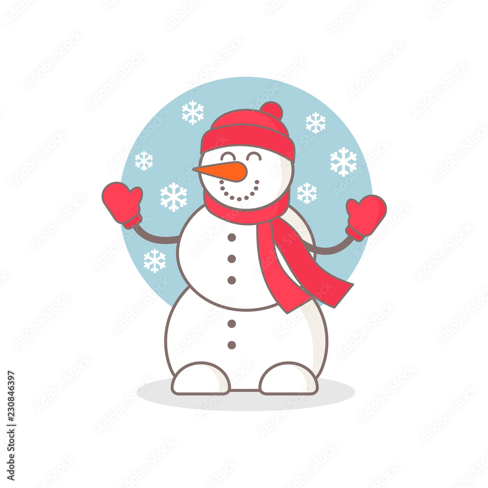 Snowman vector illustration