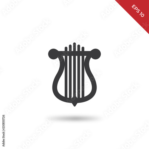 Lyre vector icon