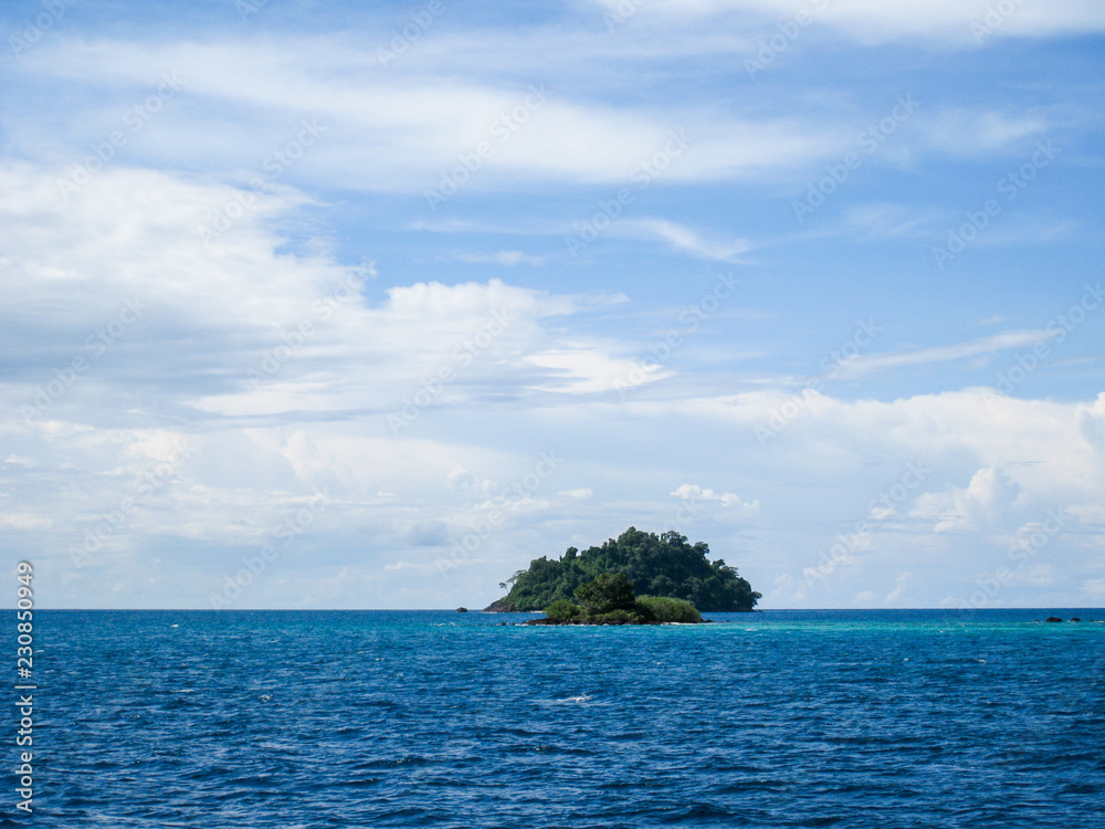 lonely island in the middle of the sea. lonely island in the middle of the sea.