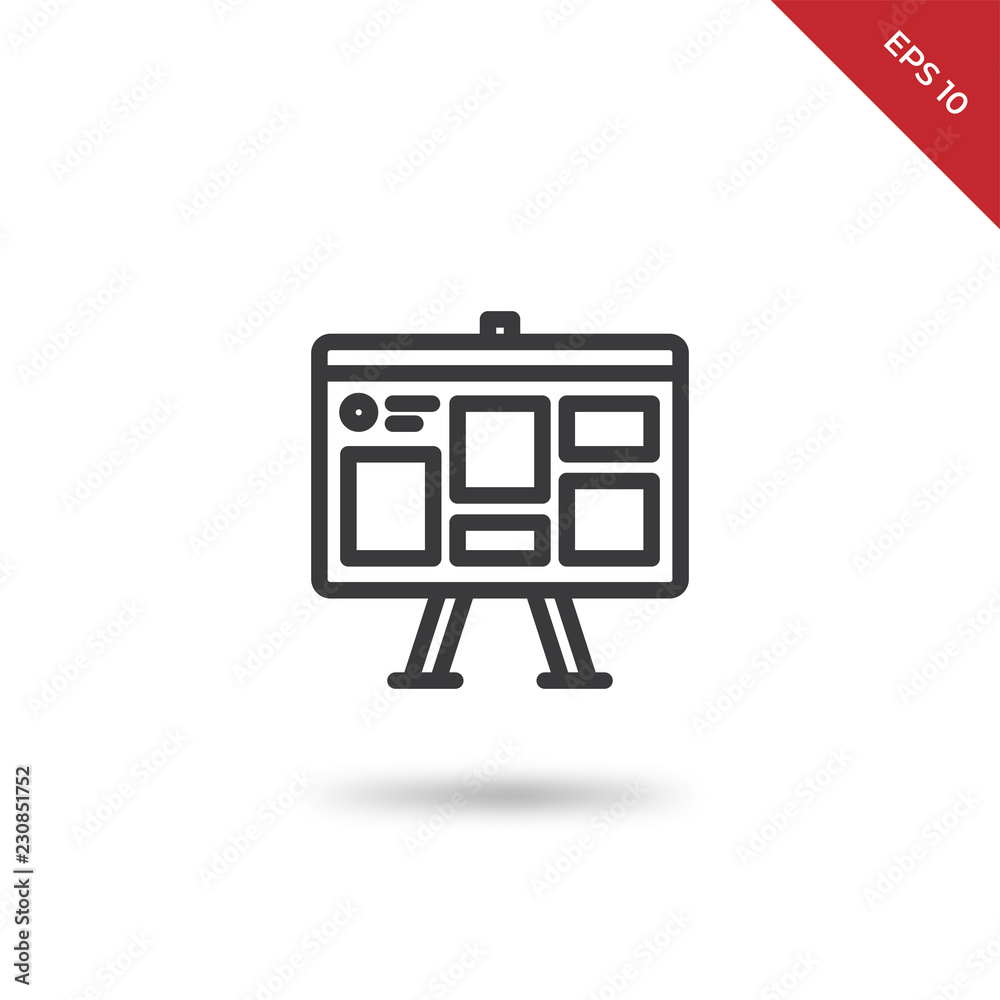 Portfolio vector icon Portfolio vector icon