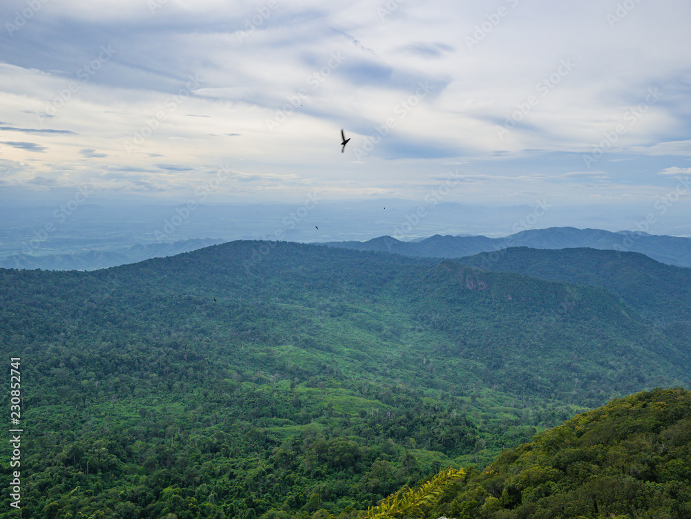 Khao Luang mountain With beautiful Blue Cloud sky in Ramkhamhaeng National Park,Sukhothai province Thailand Khao Luang mountain With beautiful Blue Cloud sky in Ramkhamhaeng National Park,Sukhothai province Thailand