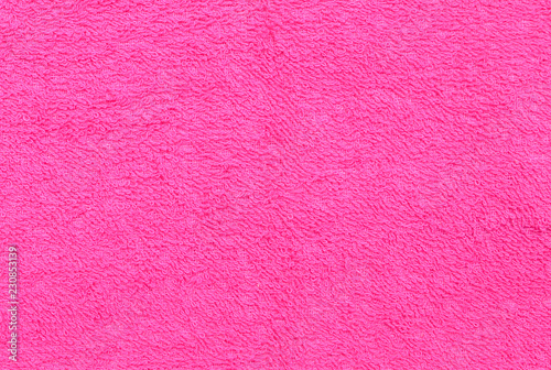 Pink towel macro texture background