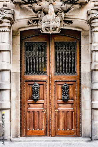 Photography Architecture Detail of the door in Barcelona