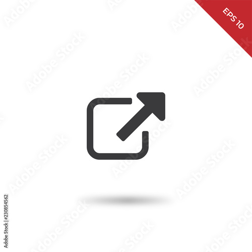 External link symbol vector icon