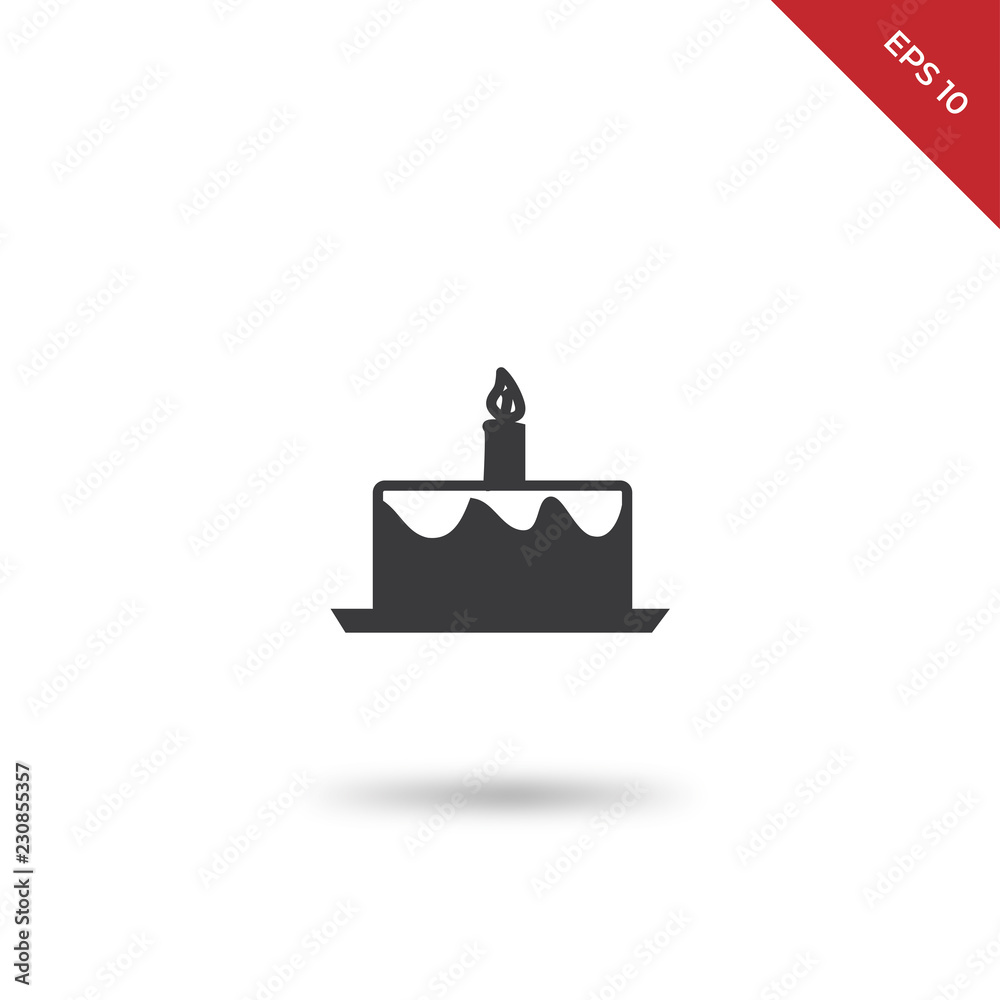 Cake vector icon Cake vector icon