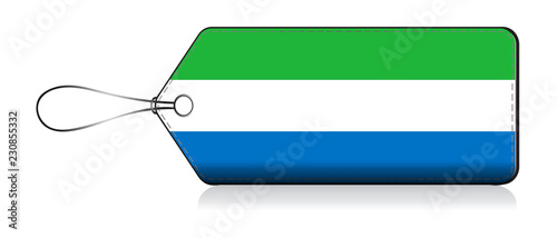 Sierra Leone flag label