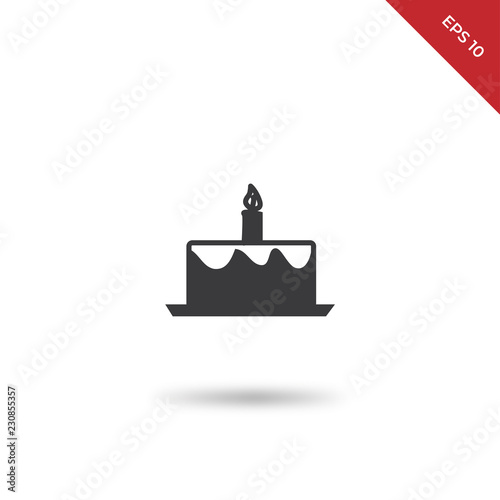 Cake vector icon