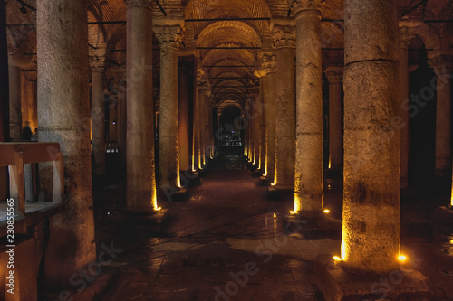 Basilica cistern in Istanbul.