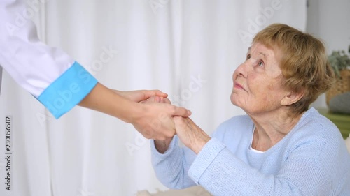 Wallpaper Mural Helping Doctor Hands, Care For The Elderly Concept Torontodigital.ca