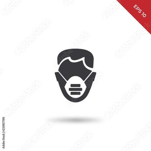 Free Download Medical mask vector icon - GFXLoad
