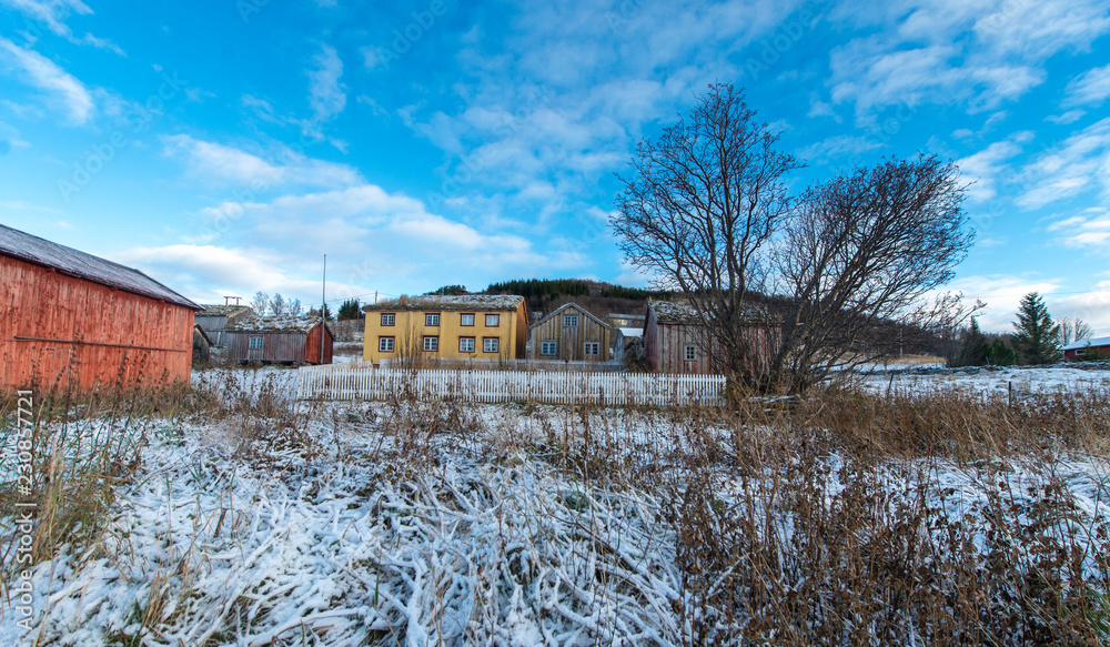 old houses in Norway.Tromso old houses in Norway.Tromso