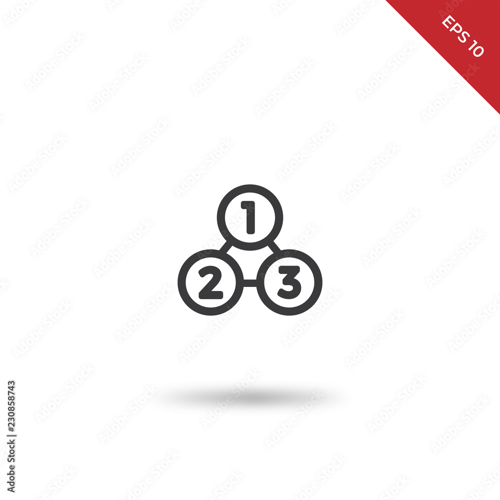 Analysis process vector icon Analysis process vector icon