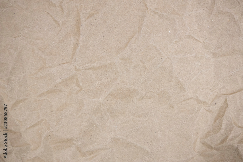 Obraz premium background of crumpled brown paper
