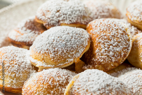 Homemade Dutch Poffertjes Pancakes