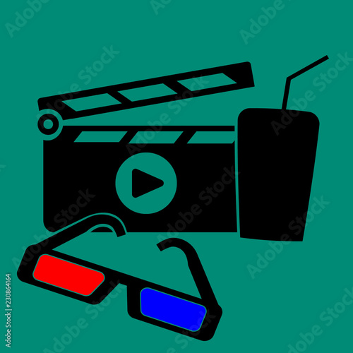 illustration of tv and remote control