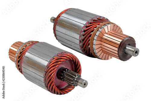 Electric motor coil photo