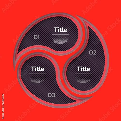 Abstract infographics number options template. Vector illustration. Can be used for workflow layout, diagram, business step options, banner, web design. Business data visualization. Process chart. photo