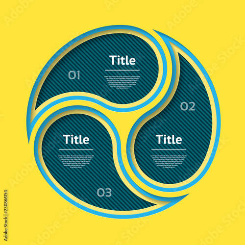Abstract infographics cut from paper template. Vector illustration. Can be used for workflow layout, diagram, business step options, banner, web design. Business data visualization. Process chart.