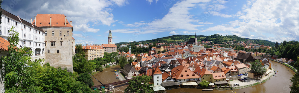 Panorama of Czech Krumlov