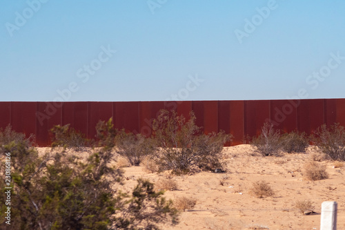 mexico - usa border wall photo