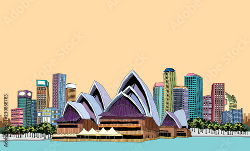 Sydney Opera House, Decorative building in sea