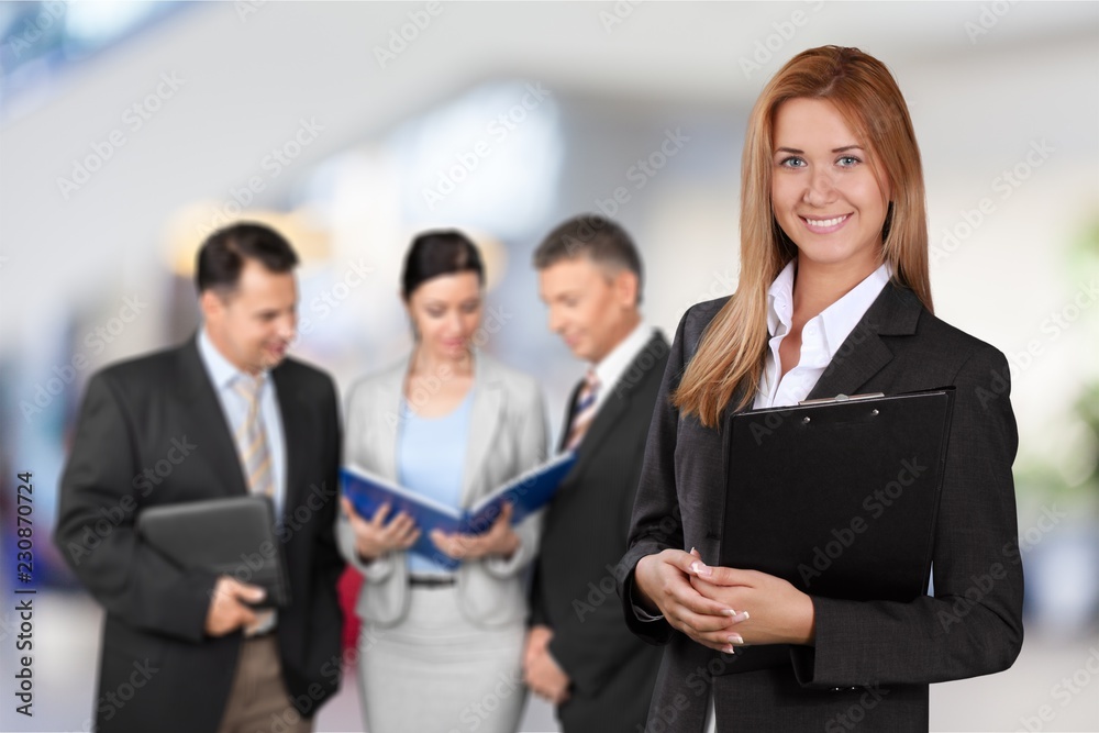 Portrait of Business people at meeting on