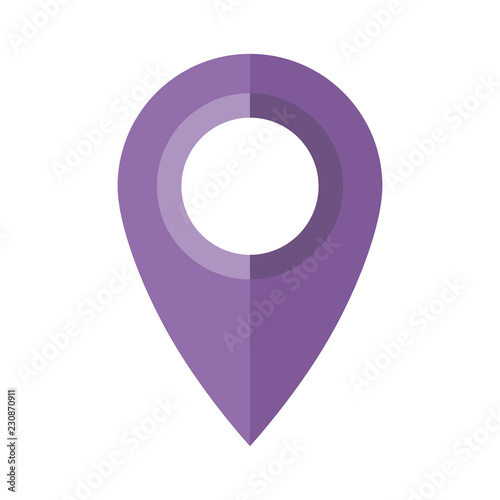 Map pin flat design style modern icon, pointer minimal vector symbol, marker sign